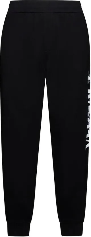 Versace Logo Printed Tapered Track Trousers