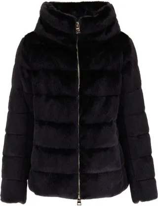 High-Neck Feather-Down Jacket