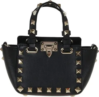 Valentino Gravani Rockstud Logo Detailed Mini Crossbody Bag