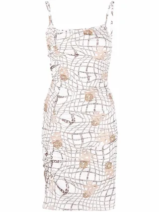 Chain Logo Strappy Dress