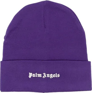 Logo-Print Knit Beanie