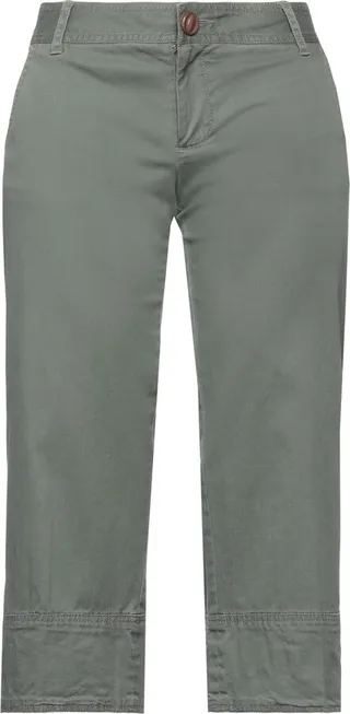 Cropped Pants Military Green
