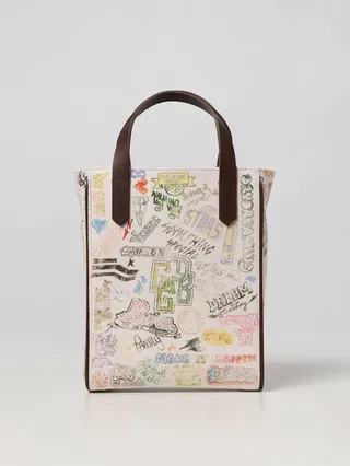Star Golden Goose bag in canvas with all-over used print