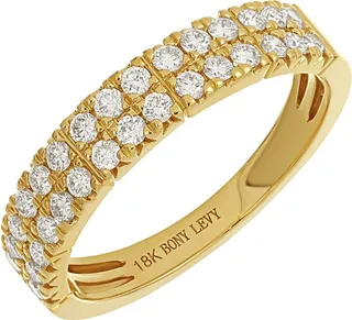 Bardot Two-Row Diamond Ring
