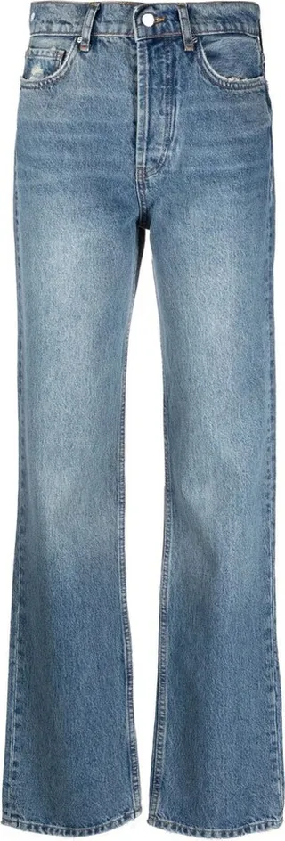 Bootcut High-Waisted Jeans