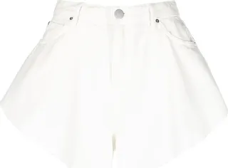 A-line denim shorts