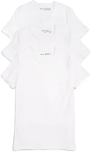 Trim Fit 3-Pack Stretch Cotton V-Neck T-Shirt