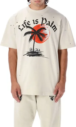 Palm Angels Sunset Printed Short-Sleeved T-Shirt