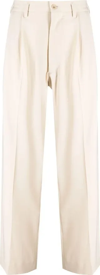Straight-Leg Tailored Trousers