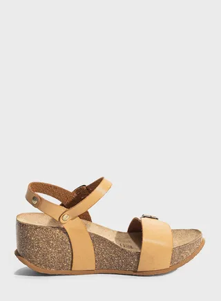 Avon Strappy Mid Heel Wedges