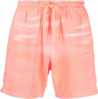 Tie-Dye Cotton Track Shorts