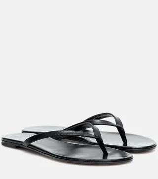 Calypso leather thong sandals