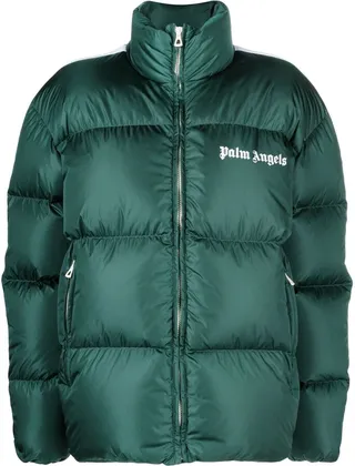 Logo-Print Puffer Jacket