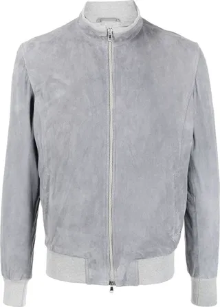 Suede Bomber Jacket