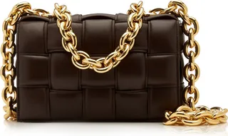 Women's The Chain Padded Cassette Leather Bag