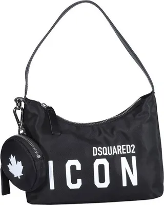 Dsquared2 Be Icon Logo Printed Shoulder Bag