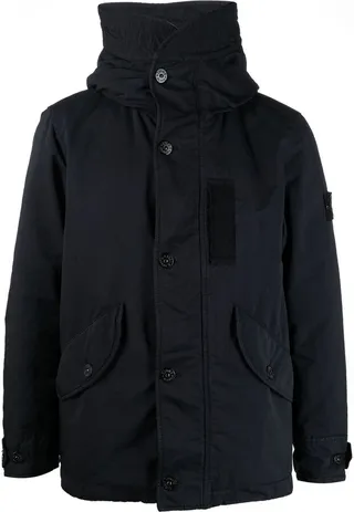 Compass patch padded jacket