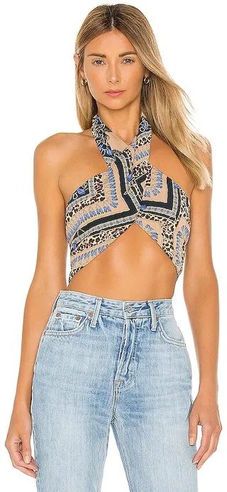 Alondra Halter Wrap Top
