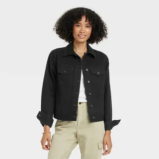 Women's Denim Jacket - Universal Thread™ Black XS