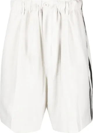 Side-Stripe Cotton Shorts