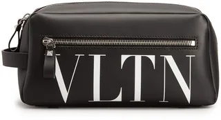 Men's Washbag Leather VLTN Toiletry Bag