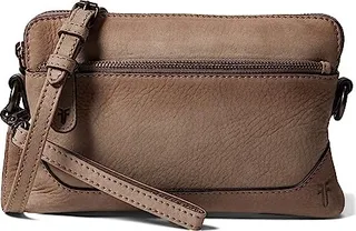 Frye Melissa Nubuck Crossbody Wristlet (Mushroom) Handbags
