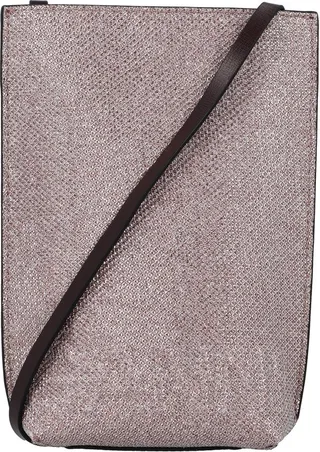 Ganni Banner Glitter Embellished Strapped Shoulder Bag