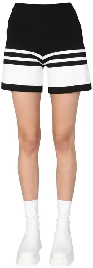 Boutique Moschino Sailor Mood Stripe-Detailed Shorts