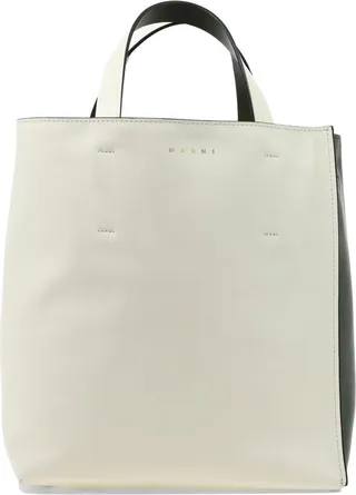Marni Two-Tone Logo Printed Tote Bag