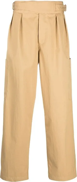 Straight-Leg Cotton Pants
