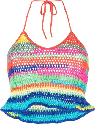 DSQUARED2- Rainbow Cropped Top