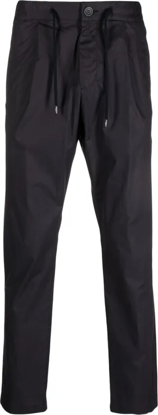 Drawstring Straight-Leg Trousers
