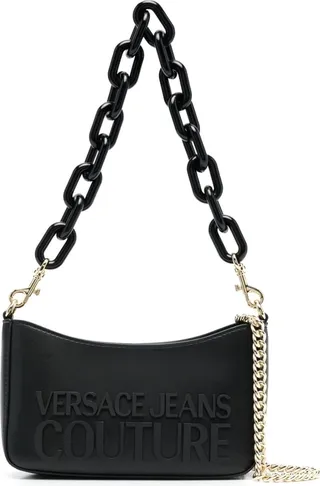 Raised-Logo Shoulder Bag