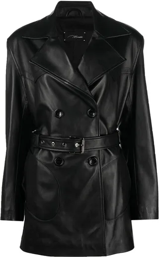 Double-Breasted Belted Coat