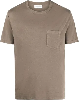 short-sleeve cotton-blend T-shirt