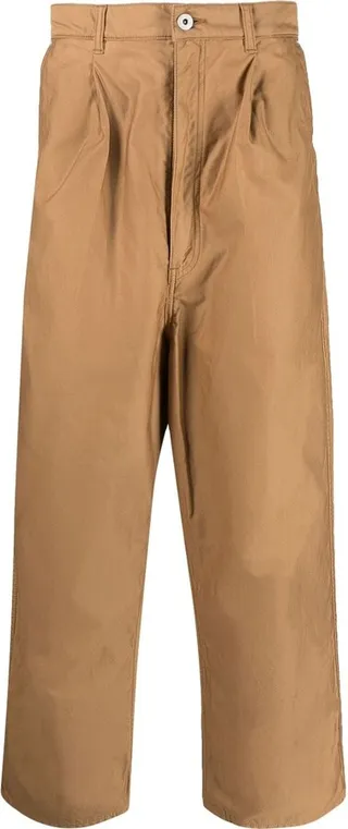 High-Waisted Cropped Trousers