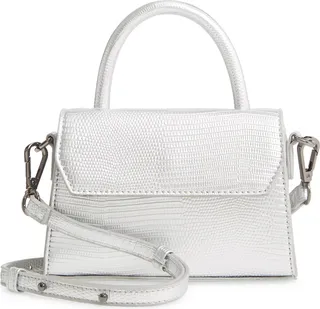 Faux Leather Mini Crossbody Bag