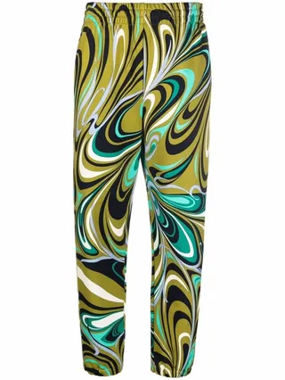 Graphic-Print Track Pants