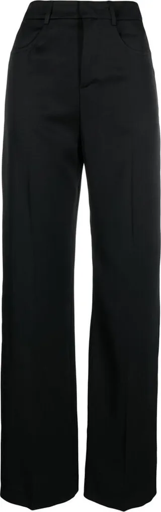 Straight-Leg Cut Trousers