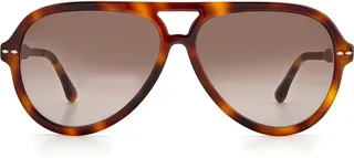 59mm Gradient Aviator Sunglasses