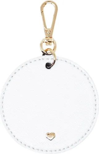 Johnny Loves Rosie - White Original Arlo Circle Keyring