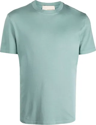round-neck cotton T-shirt