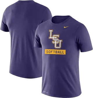 Men's Nike Purple Lsu Tigers Softball Drop Legend Performance T-shirt
