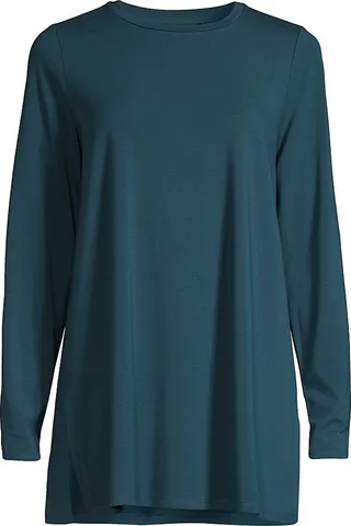 Easy Crewneck Stretch Tunic