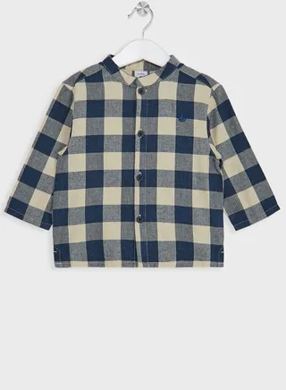 Infant Checked Regular Fit Shirt