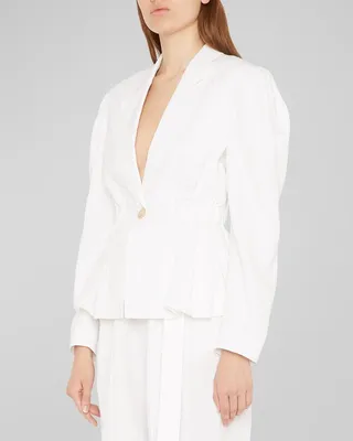 Marras Cinched-Waist Peplum Jacket