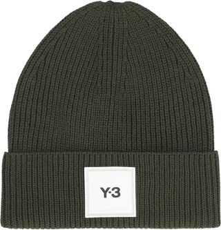 Logo Patch Turn-up Brim Beanie