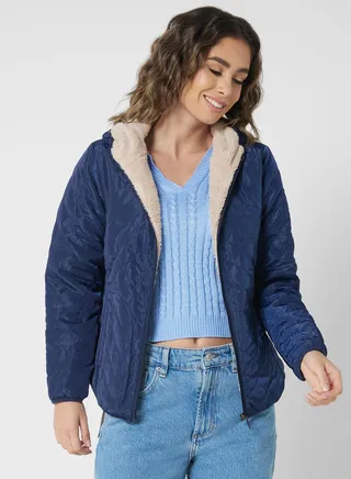 Quilted Jacket With Zipper
