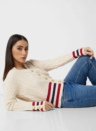 Color Striped Cardigan