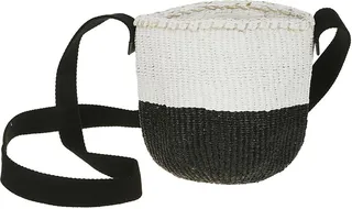 Colourblock Woven Shoulder Bag